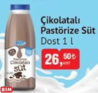DOST  ÇİKOLATALI PASTÖRİZE SÜT